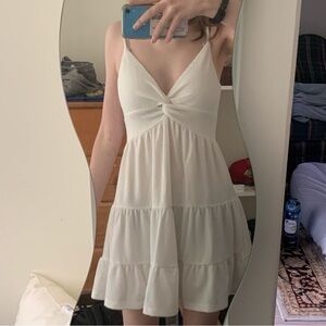 Ocean Drive White Knotted Mini Dress